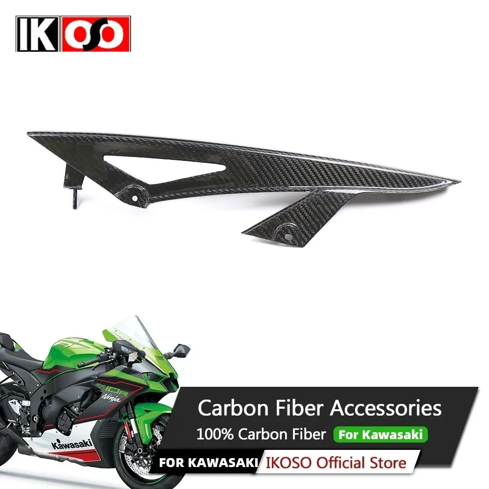 

For Kawasaki Z1000 2014+ Pure 3K Full Dry Carbon Fiber Chain Cover Protective Cover Motorcycle Fairing Modification Accessories