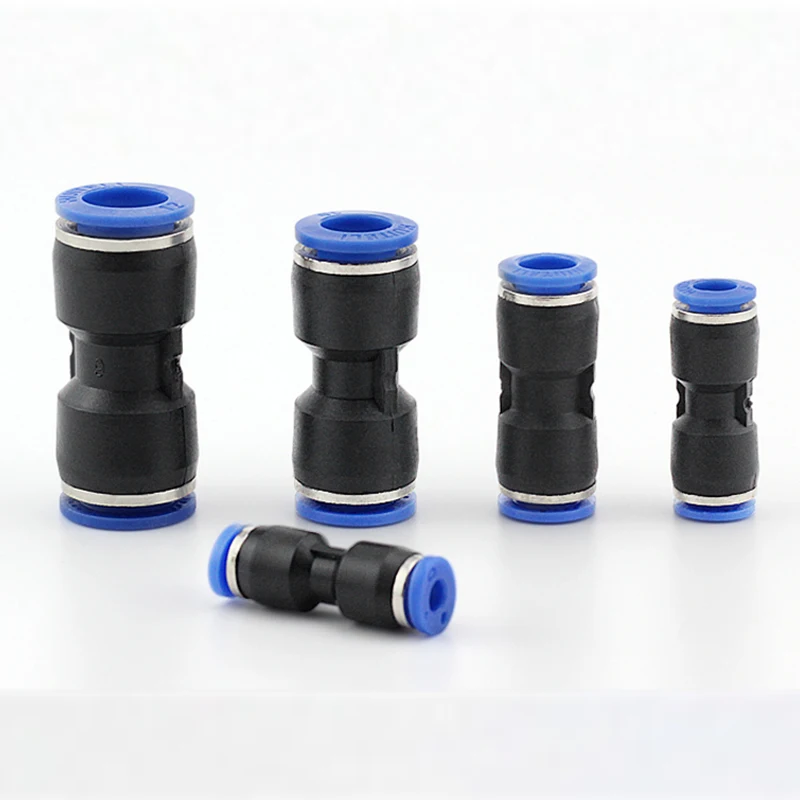 PU PG 4 6 8 10 12 14 16mm 4-6mm OD Tube Reducer Pneumatic Air Fitting Quick Release Push To Connect Air Hose Straight Connector