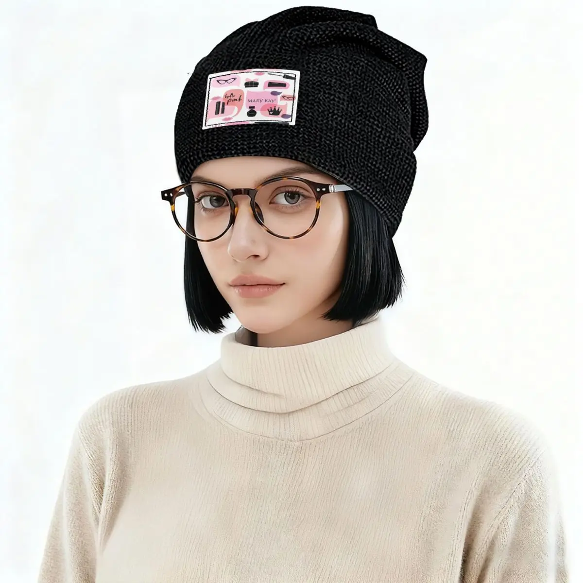 Mary Kay Warm Fleece-Lined Cap Fashion Bonnet Hat Autumn Winter Outdoor Beanies Hats for Unisex Adult