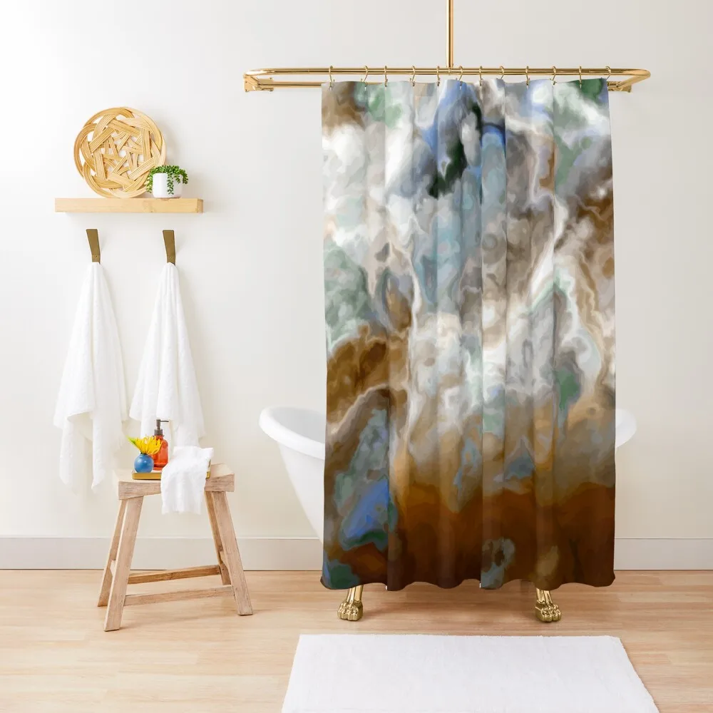

Tiger's Eye - brown red gradient marble pattern Shower Curtain Bathroom Accessories Shower Sets For Bathroom Curtain