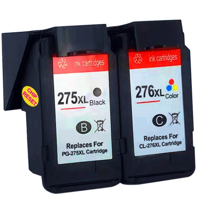 Remanufactured for Canon 275XL 276XL PG 275 CL 276 Ink Cartridge for Canon pg275 cl276 PIXMA TS3520 TS3522 TS3500 TR4720 TR4722