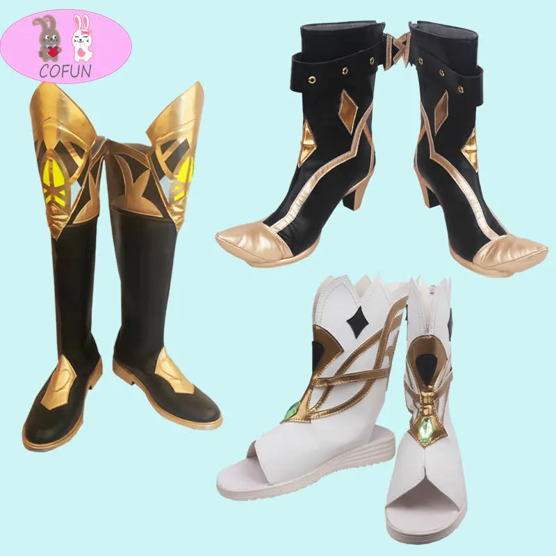 

COFUN Genshin Impact Dehya/ AlHaitham/ Nahida Cosplay Shoes Halloween Boots for Women Men Role Play Game Costume Genshin Cosplay