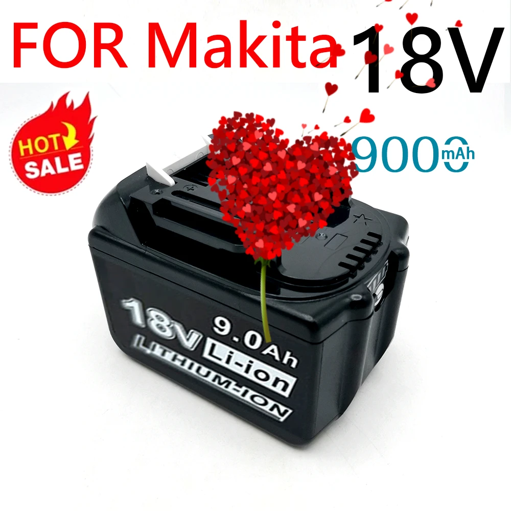 

9000mah Lithium For Makita BL1830 18V Battery Rechargeable For Makita BL1860 BL1890 Replacement Electric Power Tools