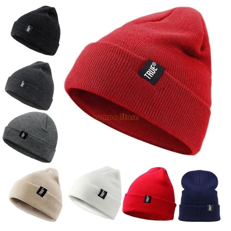 31BF الشتاء قبعة إضافة الفراء الدافئة قبعة صغيرة فضفاض Skullies محبوك قبعة للرجال النساء التزلج الرياضة بيني قبعة