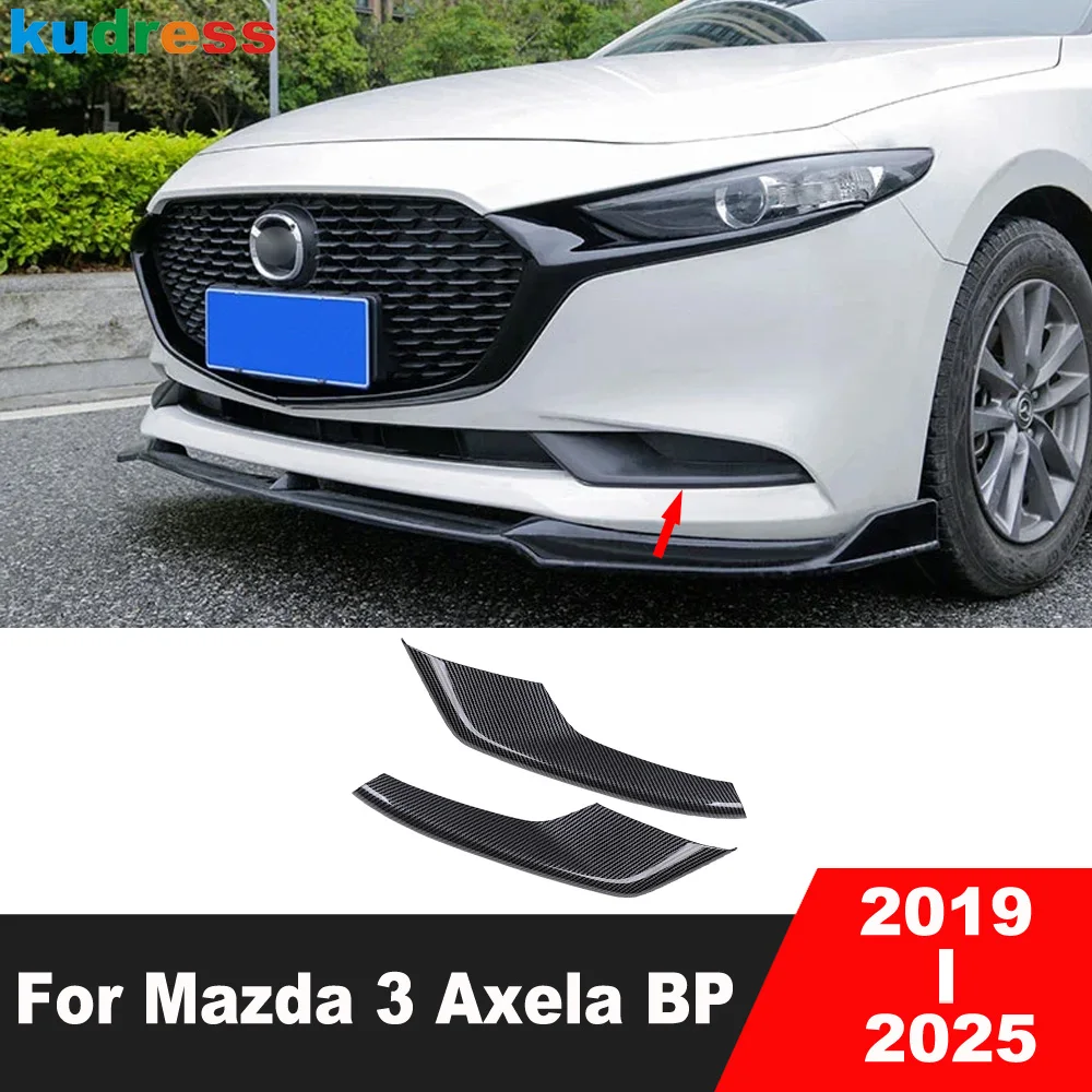 

Для Mazda 3 Axela BP 2019-2022 2023 2024 2025 из углеродного волокна, передняя противотуманная фара автомобиля, крышка лампы, накладка, противотуманные фары, рамка, накладки, аксессуары