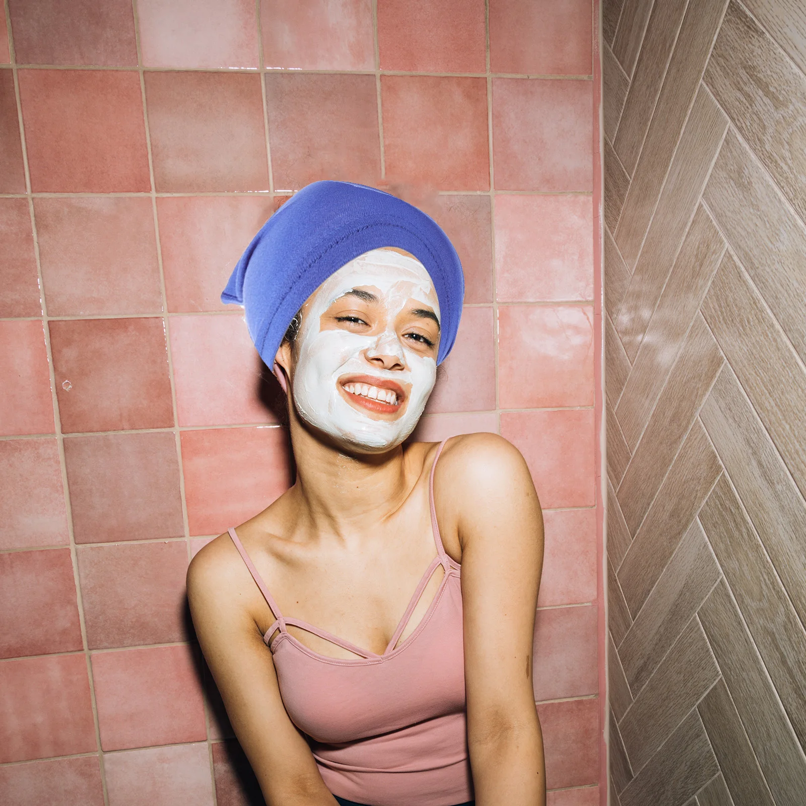 

9pcs Headwrap Hat Elastic Multi-Use Unisex Turban Dreadlock Cap For Sleeping Exercising Washing Face Braided Hair Wrap Polyester