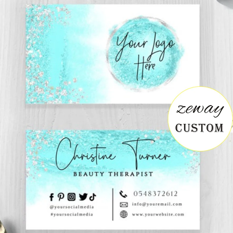 Custom Thank You Cards business card Thank You For Your Order Gift decoration card Personalized logo Business Wedding invitation