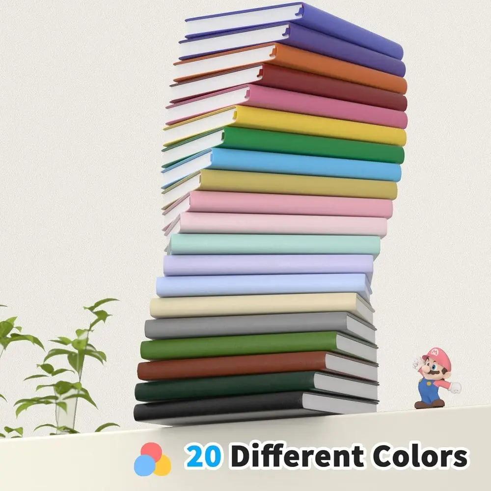 Set of 16 A5 Notebooks, 180 Pages, 100 GSM Paper, Ideal for Daily Writing, Work, School, and Travel