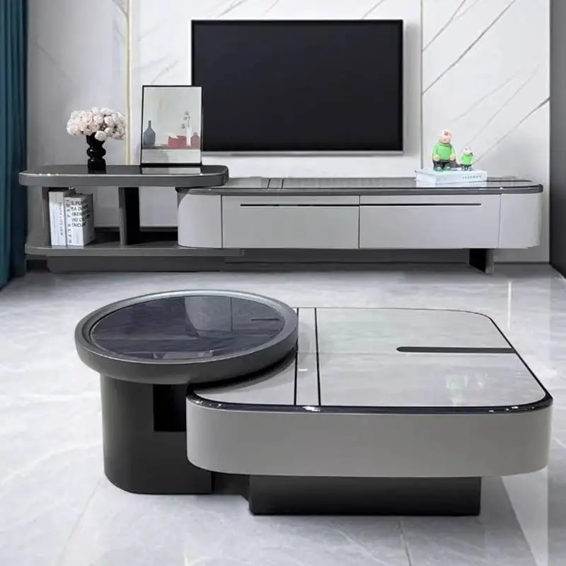

Glass Black Round Coffee Tables European Quality Apartment Nordic Coffee Tables Living Room Modern Mesa De Centro Sala Furniture