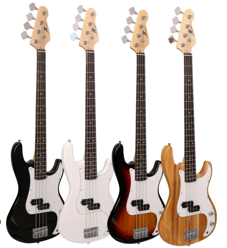 

Wholesale Electric bass guitar 4 string musical instrument Guitar Electric Customized 20 Frets Bass Guitar for beginner