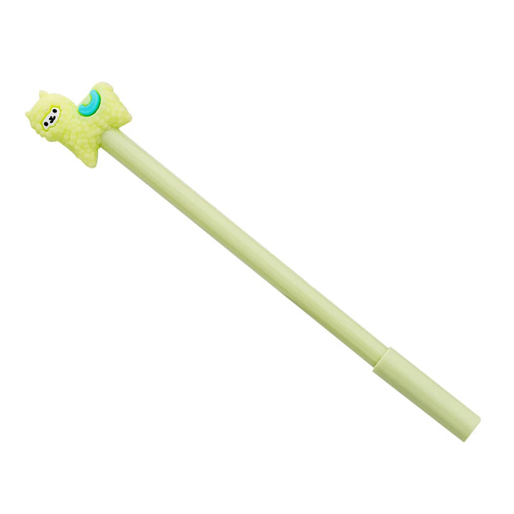 

12 Pcs Alpaca Neutral Pen Gel Ink Pens Students Writting Cartoon Earth Tones Child