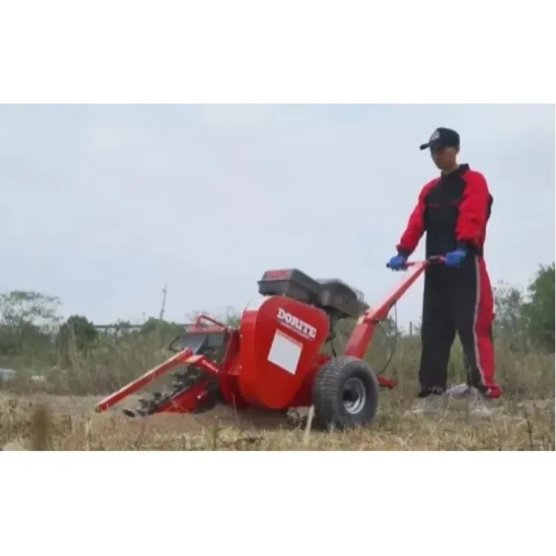TR15 Maxpower Petrol Engine Walk Behind Self Propelled Diesel Mini Chain Trencher Machine