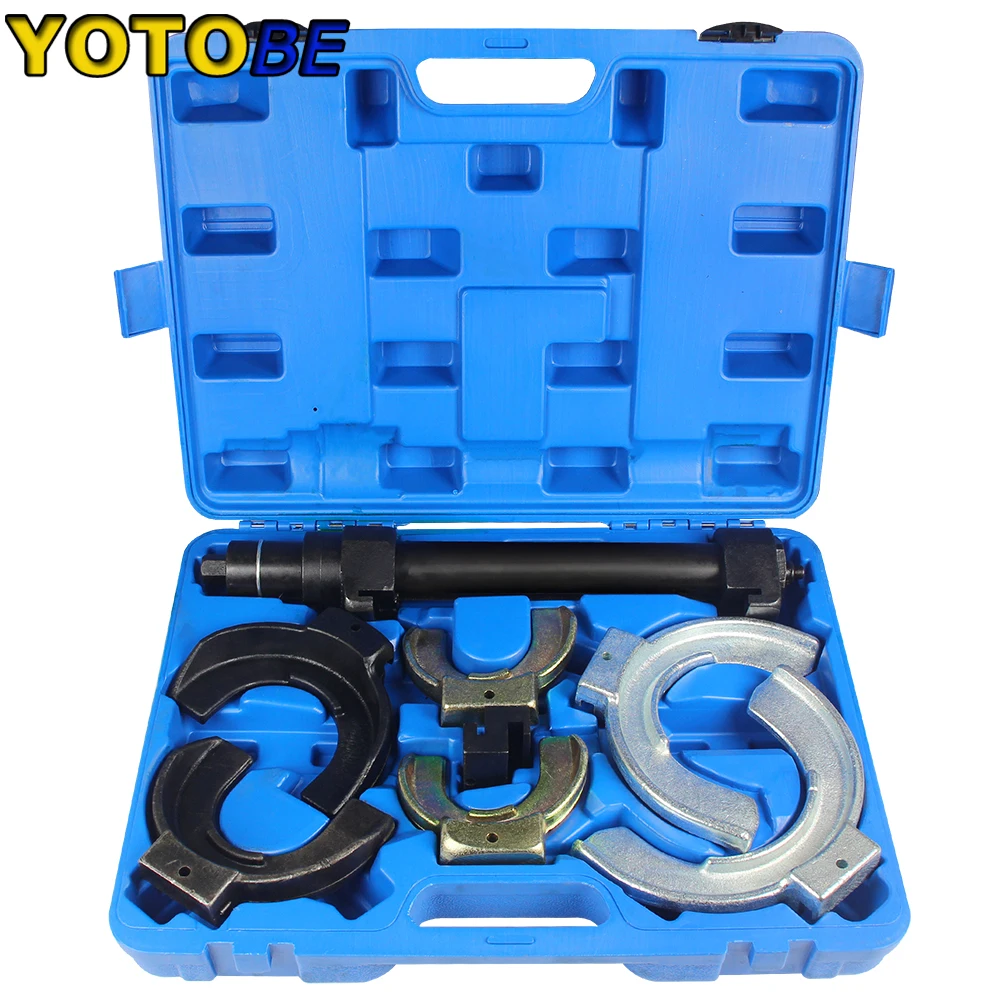 Universal Shock Absorber Spring Compressor Kit Interchangable Fork Strut Coil Spring Compressor Extractor Auto Tool