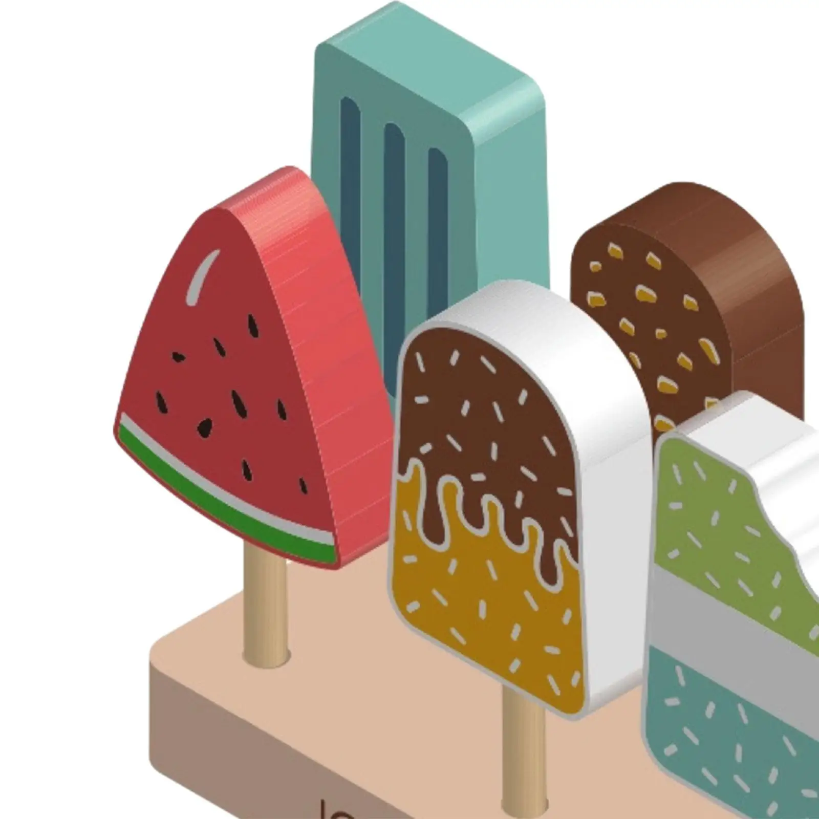 مجموعة الآيس كريم الخشبية لعبة التظاهر لعبة المطبخ مونتيسوري لعب الأدوار متجر الآيس كريم الواقعي لهدايا ما قبل المدرسة للفتيات والفتيان