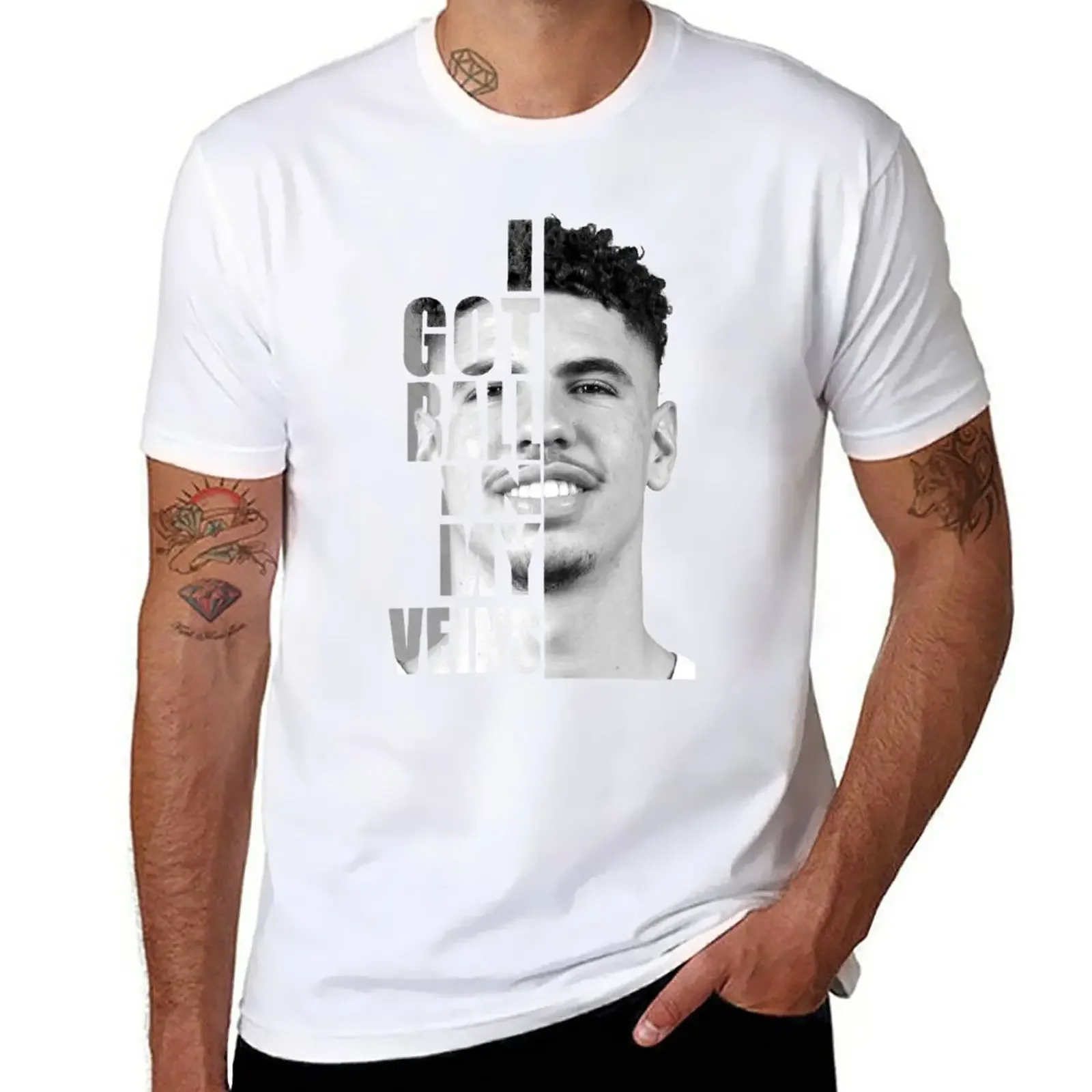 Lamelo Ball - I Got Ball In My Veins T-Shirt customizeds rapper graphic tees cute tops men t shirts high quality