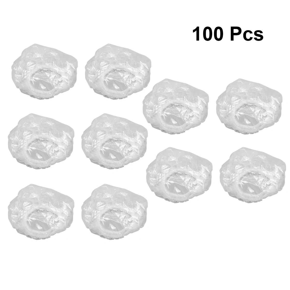 

100pcs Transparent Earmuffs One-off Ear Shield Simple Ear Protector for Hair Perm Dye Highlight White