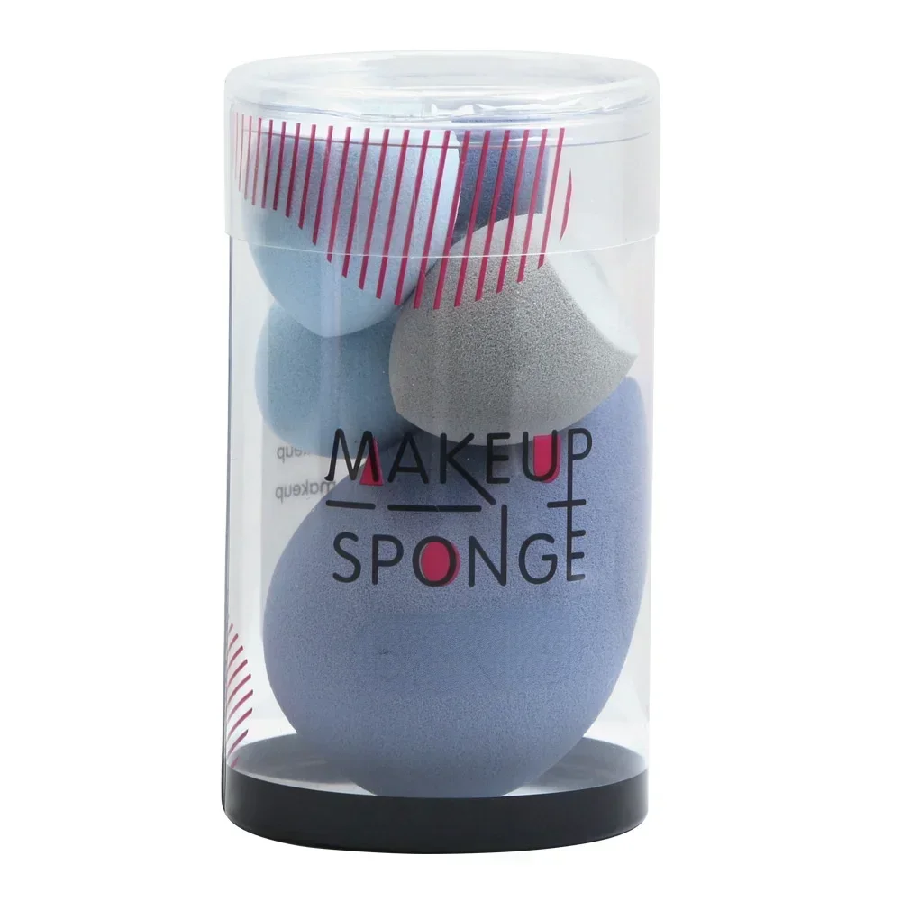 新しいメイクアップツール - 液体、クリーム、パウダーファンデーションブレンド用のメイクアップスポンジ5個セット、美容化粧品パフフェイス