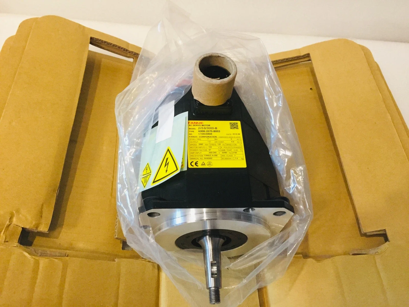 

A06B-2075-B003 New Fanuc AC Servo Motor 12 Months Warranty A06B 2075 B003