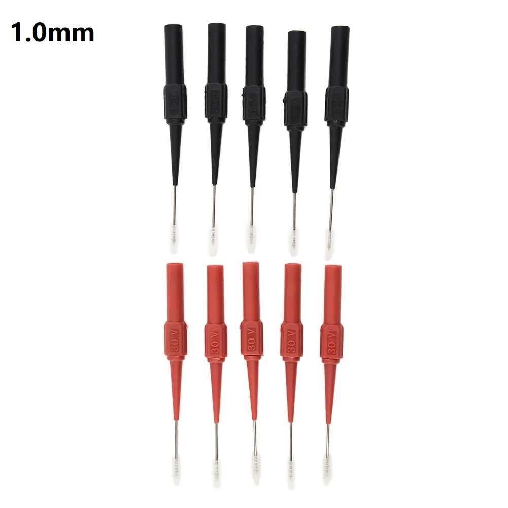 10Pcs 스테인레스 스틸 테스트 프로브는 자동차 유지 보수를 위해 오실로스코프 또는 멀티 미터와 테스트 S에 연결할 수 있습니다.