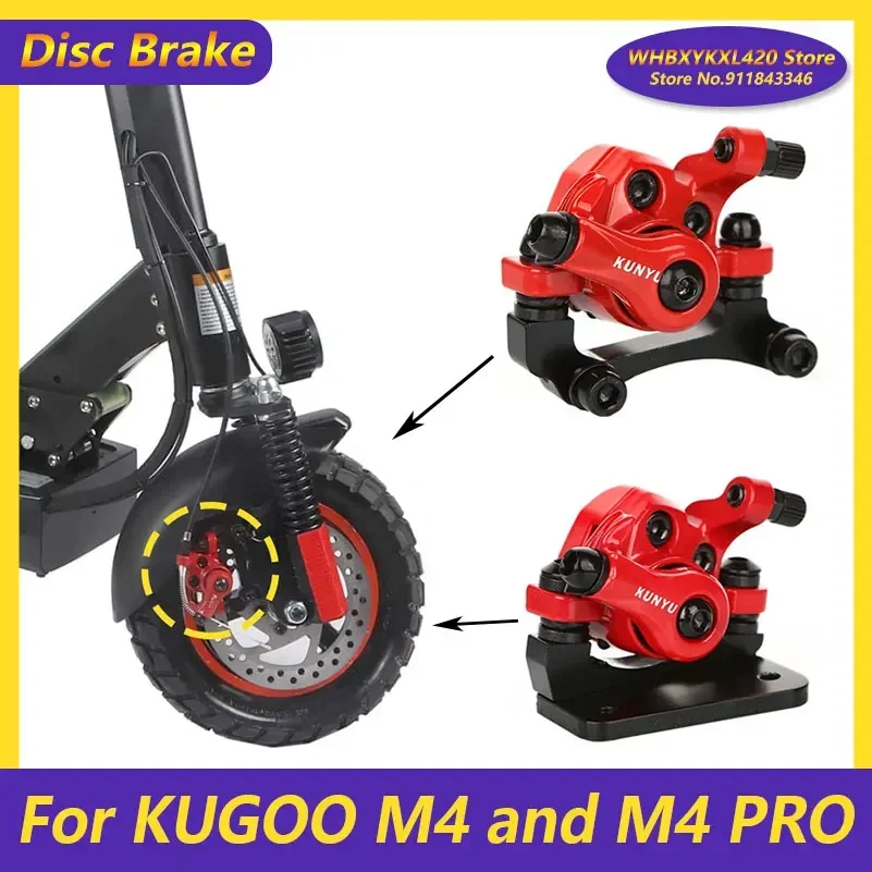 Electric Scooters Base 140MM Disc Brake Spare Parts for KUGOO M4 and PRO Skateboard Right
