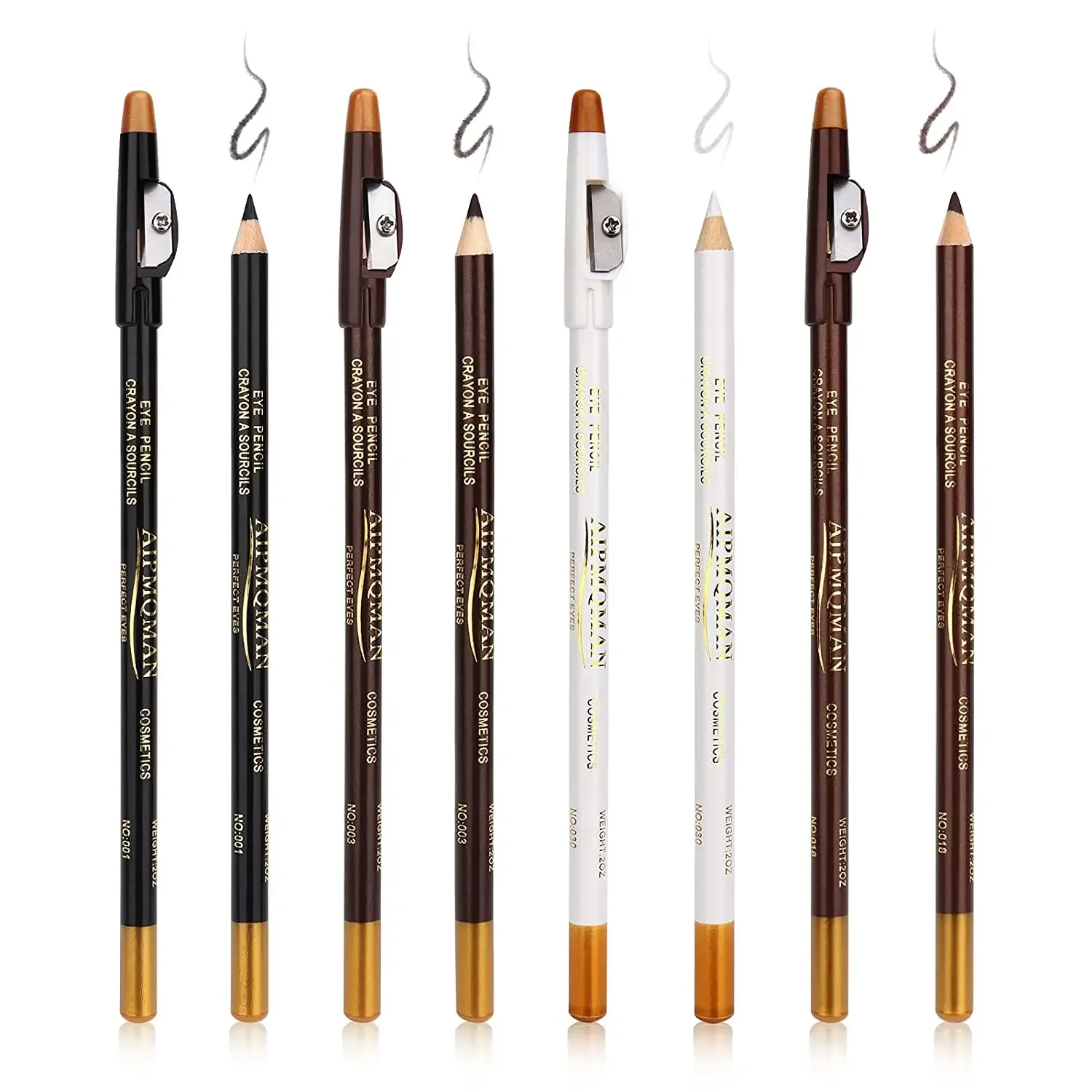 男性用ひげ染料美容師用品、プロのエッジヘアライン、かみそり、トレースヘア、ひげの形のアクセサリー、鉛筆削り、8個