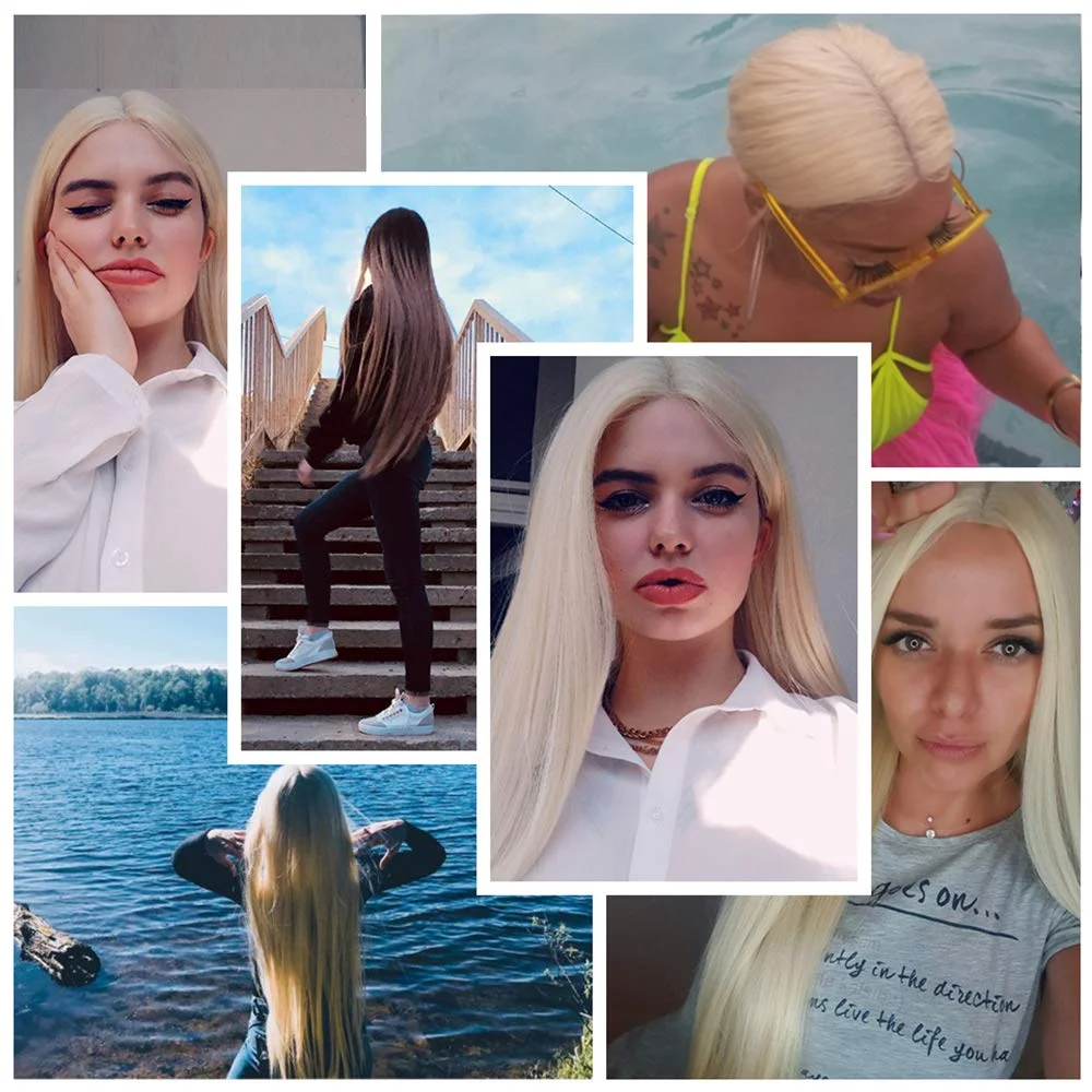 613 Honey Blonde Bone Straight Brazilian Remy Human Hair Wig 13x4 13x6 HD Transparent Lace Frontal Wig Pre Plucked Baby Hair 200% Density Minimal Shed Tangle Free Long Wigs For Women 40 46 Inch view 7