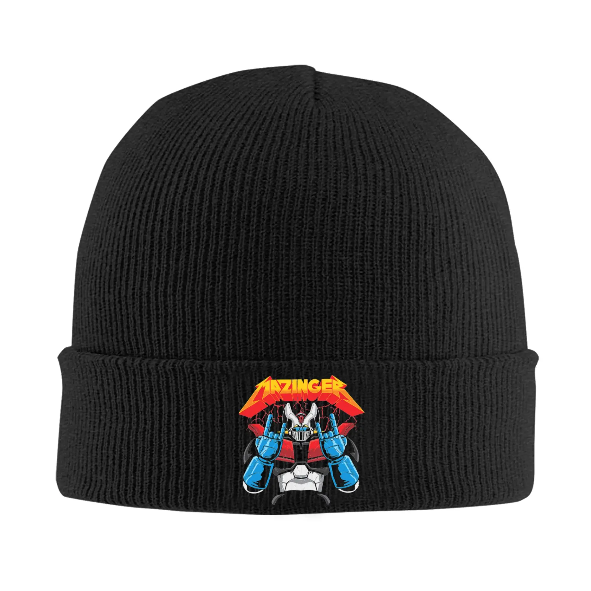 Mazinger Z Knitted Hat Beanie Winter Hat Warm Unisex  Street Robot Caps Men Women Gift,