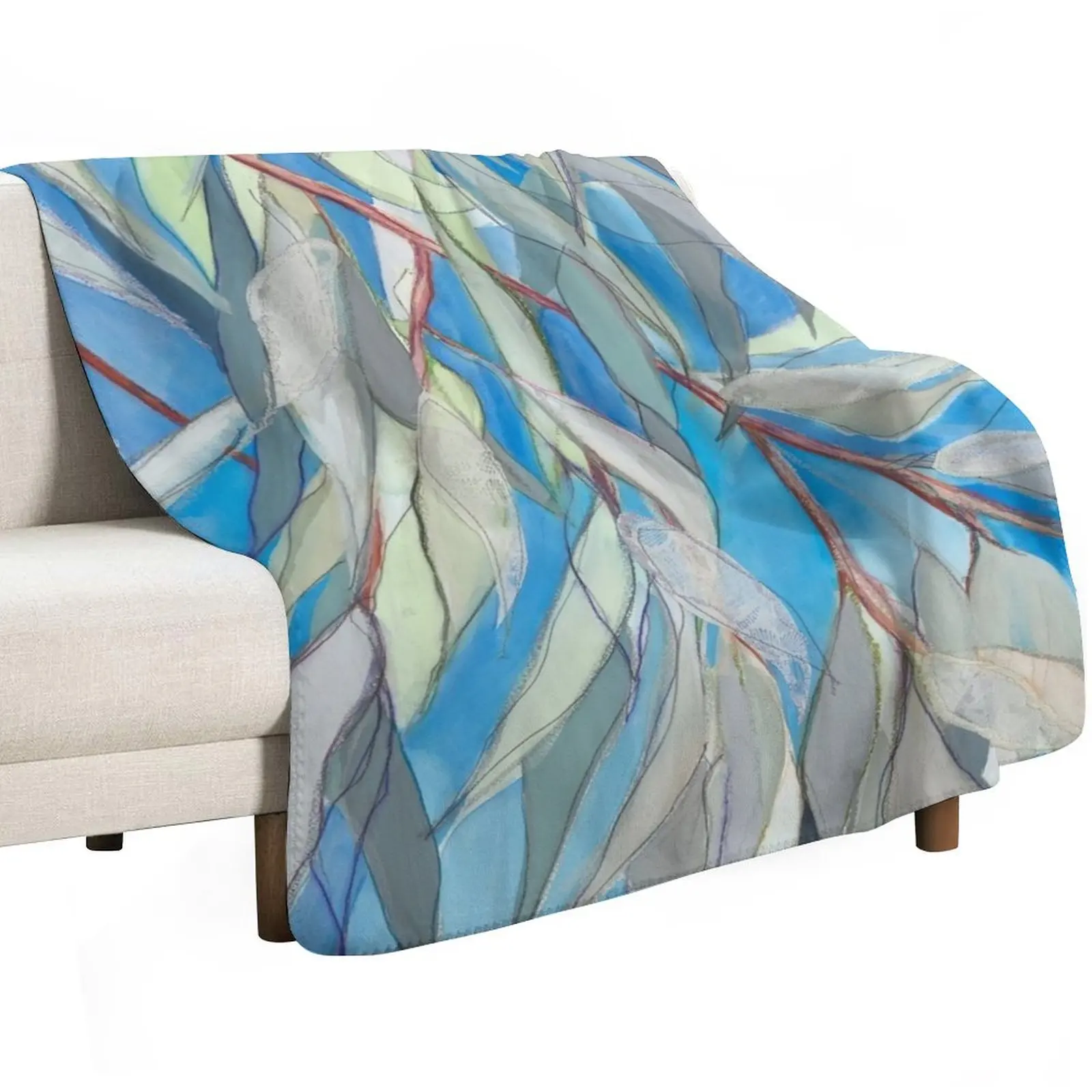 Blue Skies Throw Blanket Sofa Quilt Picnic Kid'S sofa bed Soft Beds Polar Blankets