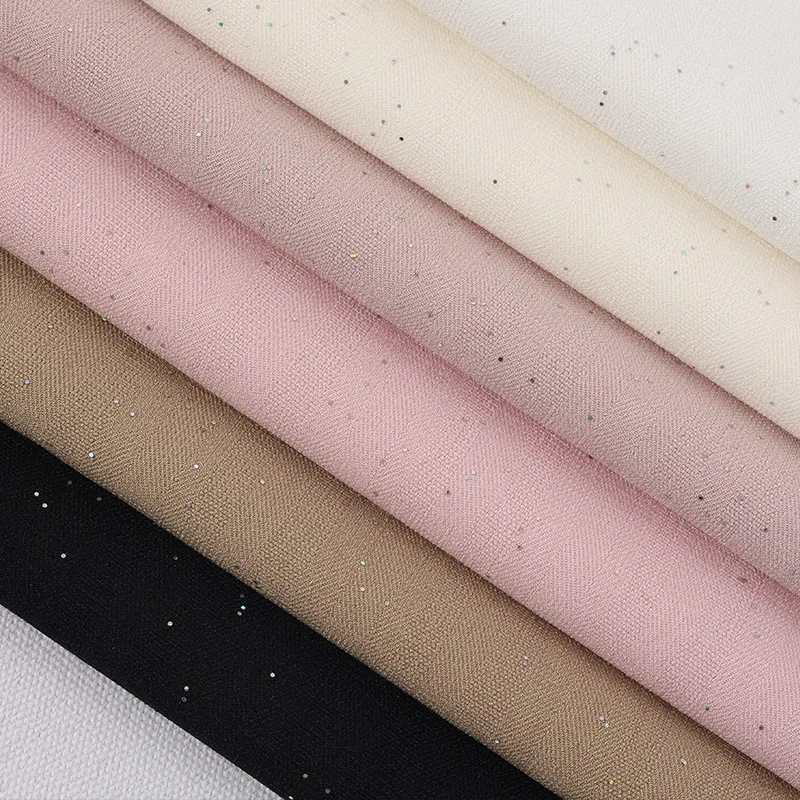 

New Color Sequined Stretch Suit Fabric 450G Women's Suits Coat Business Wear Fabric