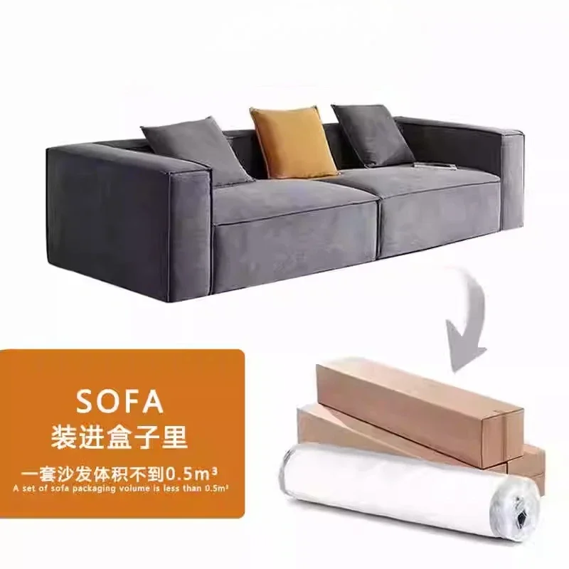 Home Furniture Minimalist Luxury Compressed Sofa Living Room Designer Modern Nordic Sofa Lounges Recliner Divani Divano