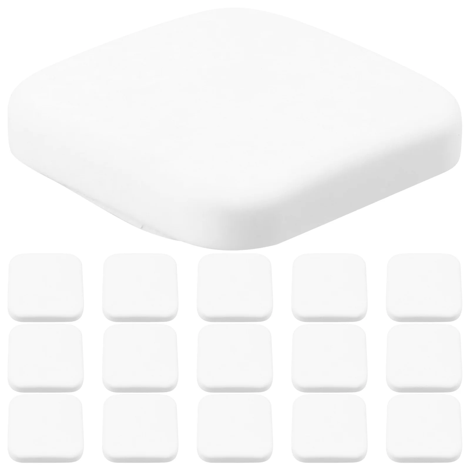 

20Pcs Soft Silicone Door Handle Bumper Wall Protector Anti Scratch Square Design Easy Install Remove Home Decor
