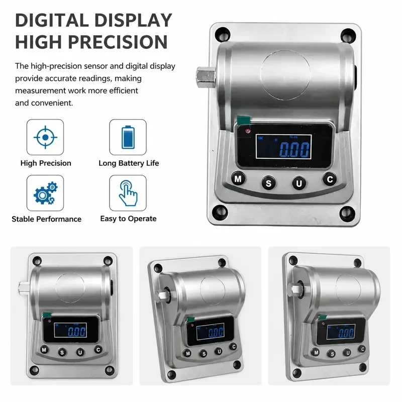 Multi-Functional 0.1-400Nm Digital Torque Meter 1% Accuracy Electric Tester Gauge for Force Measurement & Torque Evaluation