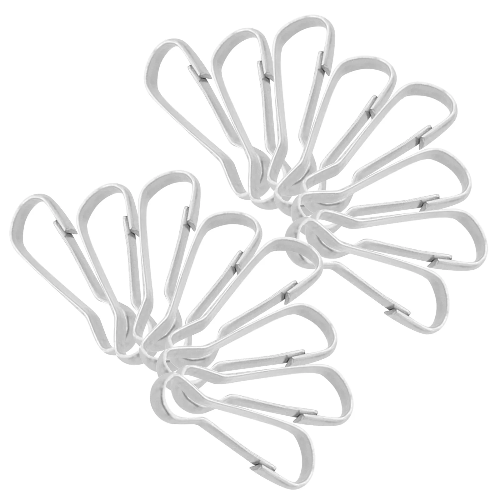 

30pcs Stainless Steel Lanyard Buckle Snap Hooks For Keychains Pet Cages Hanging Metal Clips Mini Carabiner Hook Jewelry Making