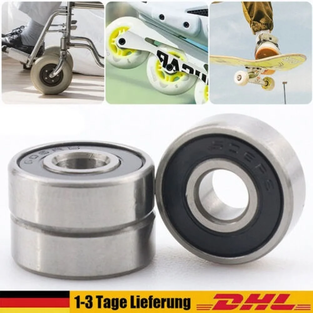 

10pcs Miniature Deep Groove Ball Bearings 8mm X 22mm X 7mm 608RS Bearing Steel Replacement Parts For Power Tools