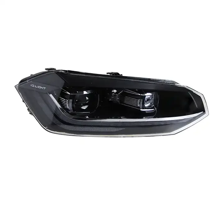 Plug and Play Volkswagen Polo Headlights Assembly 11-18 Modification LED Lens Daytime Running Lights Flowing Turn Signal Lights