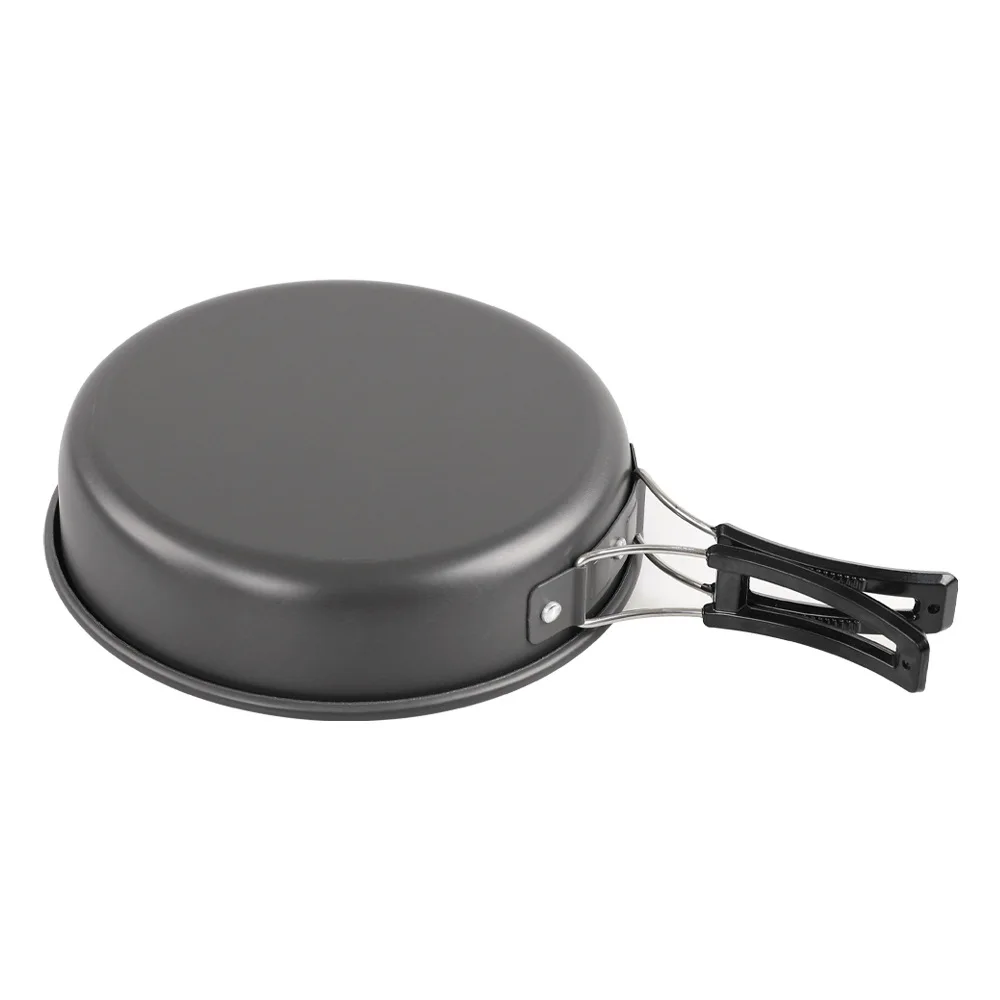 Non-Stick Frying Pan Aluminum Alloy Medium with Folding Handle Ideal for Outdoor Picnic Compact and Easy to Carry Camp Skillet