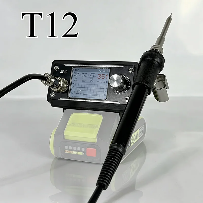 2.0inches Special for WORX20V Lithium Battery Soldering Station 245/T12 Handle Wireless Soldered Stations Portable Fast Heating
