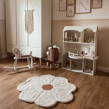 INS SUNFLOWER 데이지 튀긴 계란 카펫 게임 담요 등산 패드 아기 크롤링 매트 게임 매트