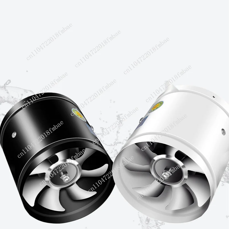 Window Exhauster Toilet Kitchen Wall Exhaust Fan 4''6''8'' Pipe Exhaust Fan Duct Ceiling Air Ventilation Blower Inline Booster