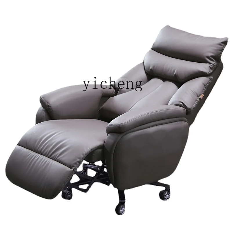 Xl Electric Reclining Executive Chair Genuine Leather Executive Chair Comfortable Long-Sitting Office Chair