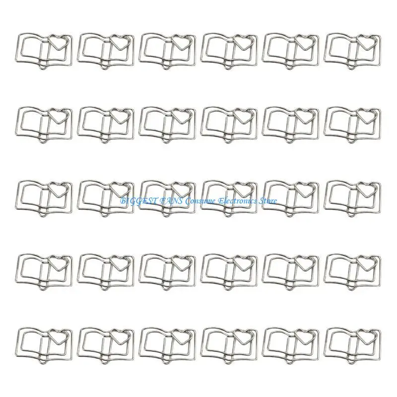 

30Pcs Book Paper Clip Small Metal Paperclip Metal Bookmarks Clip Document Organiser Clamp For School Office Supplies