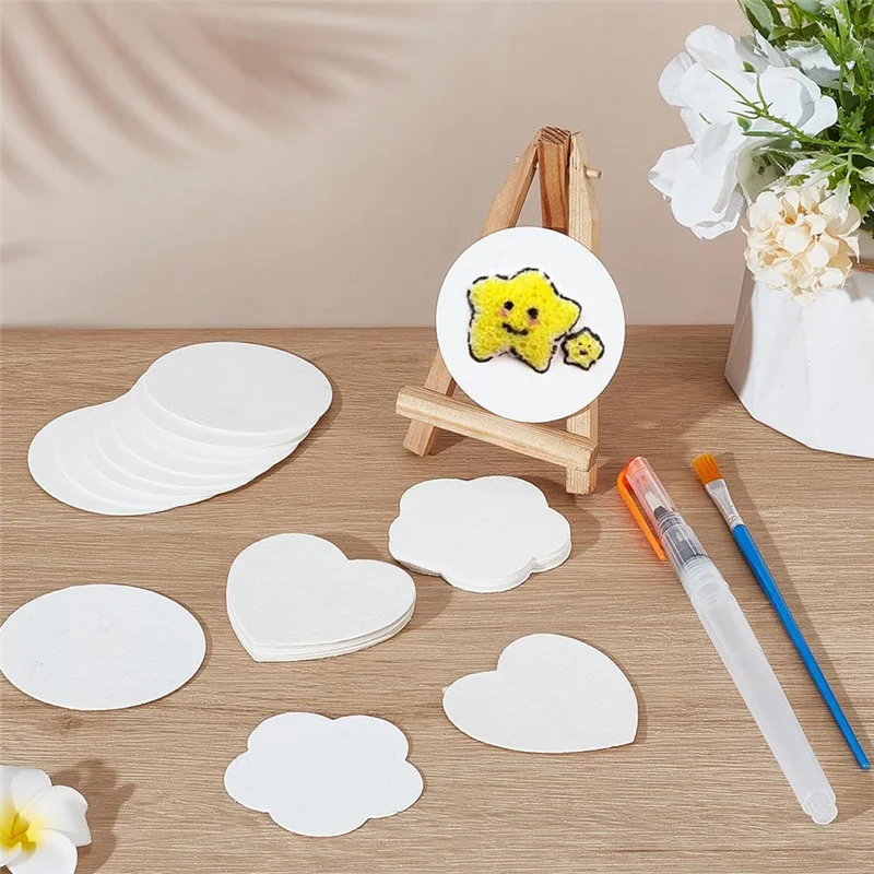 30 ชิ้นโฟมเนื้อกระดาษ 3D วาด Magic ผ้าใบฟองน้ําแปรงน้ําสําหรับ Acrylics ภาพวาด DIY 3D วาด