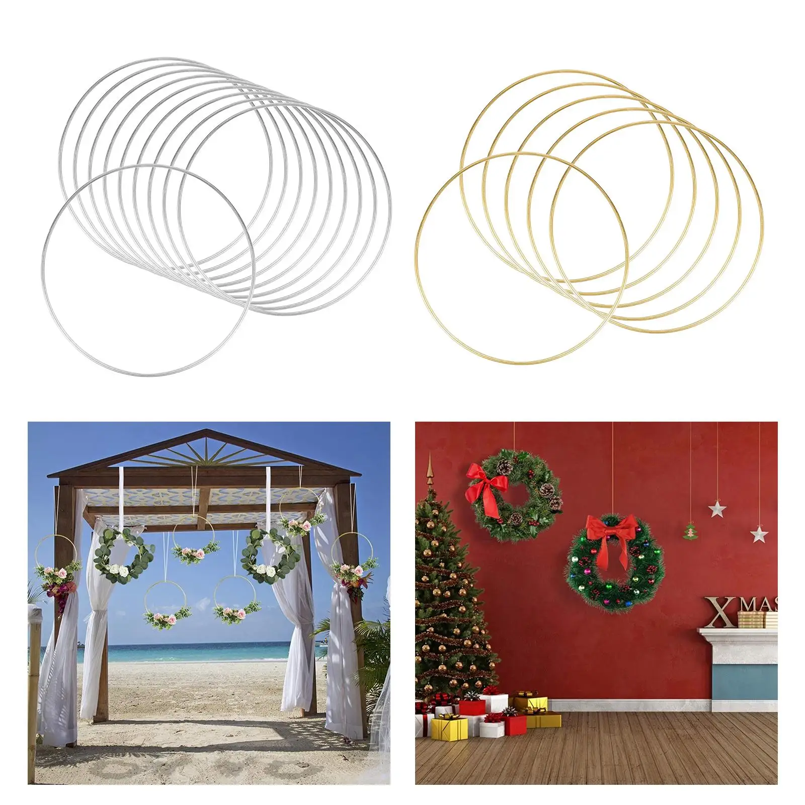 12 inch  Floral Hoop Hoop Rings for DIY Macrame Wall Hanging Crafts