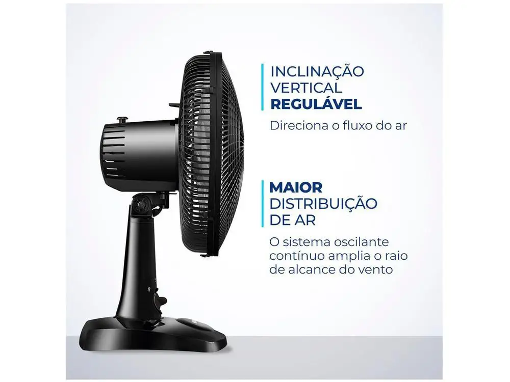 Ventilador Mondial Super Power 30cm 6 Pas 3 Velocidades 60W - 220V