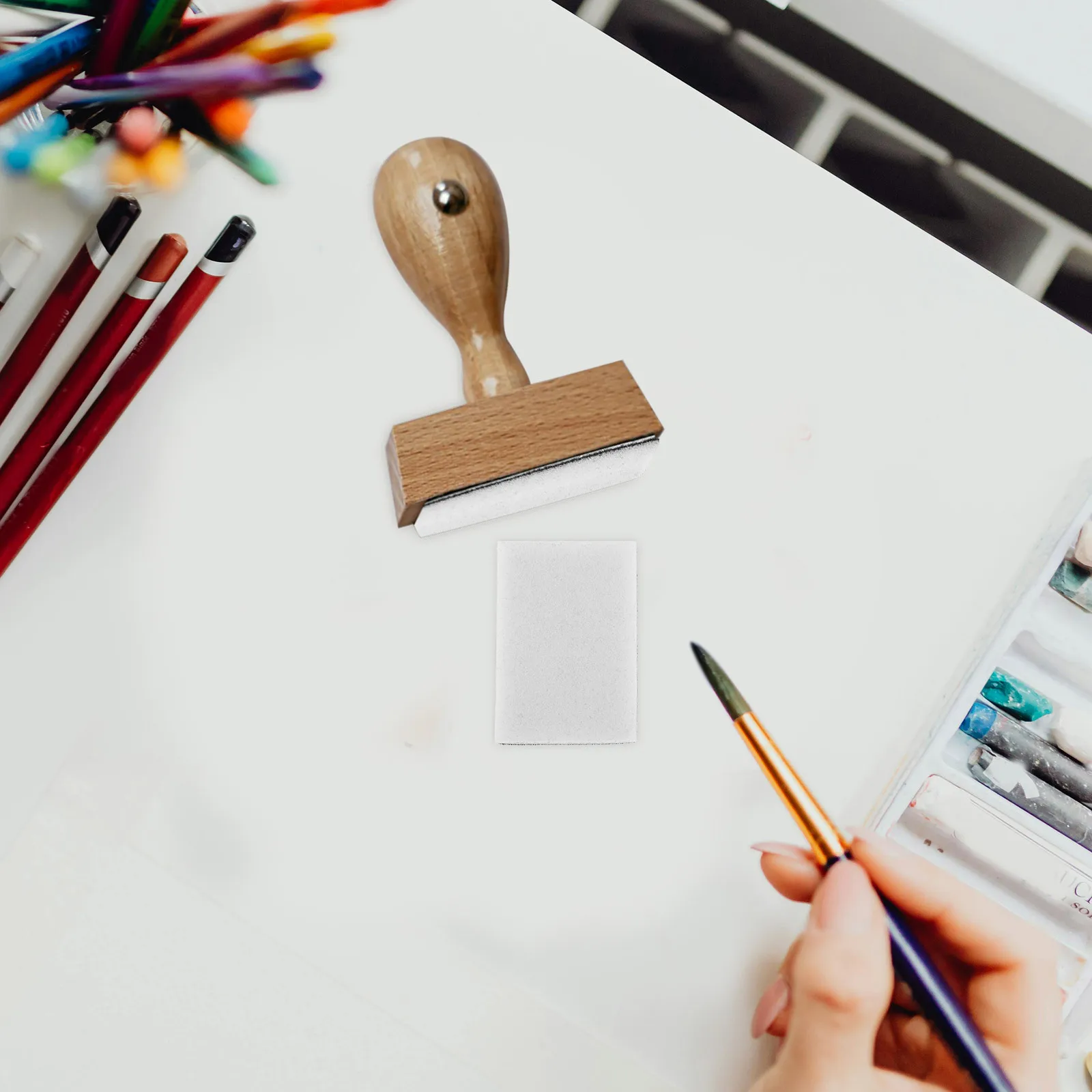 10Pcs Square Foam Pads Mini Ink Blending Tools Soft Comfortable Touch Scrapbooking Stamping Card Making Art Supplies