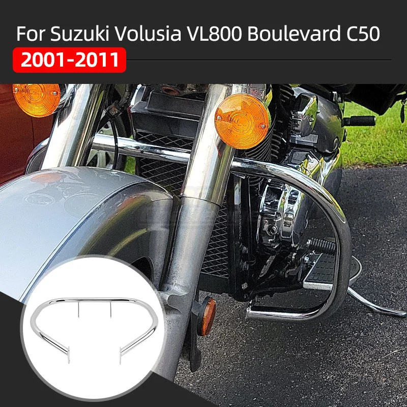 Motorcycle Highway Engine Guard Crash Bar Chrome For SUZUKI VL800 2001-2011 Boulevard C50 2005-2011 M50 2005-2010