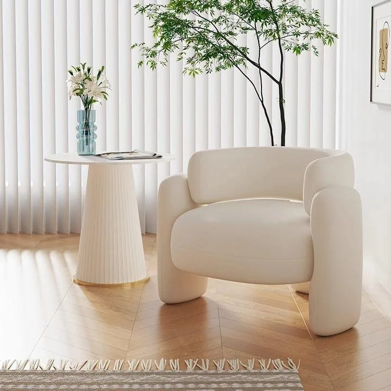Light luxury single chair combination beauty salon rest area reception table and chairs