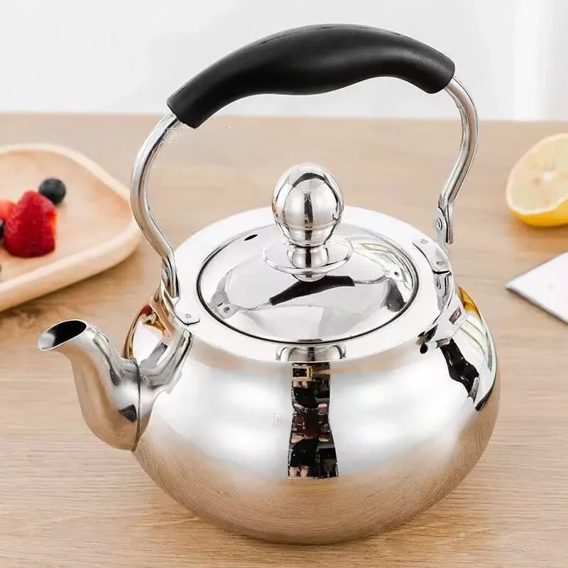 

2L Stainless Steel Teapot Home Bubble Tea Kettle With Filter Thickened Stainless Steel Boiling Water Kettle With Long Handle