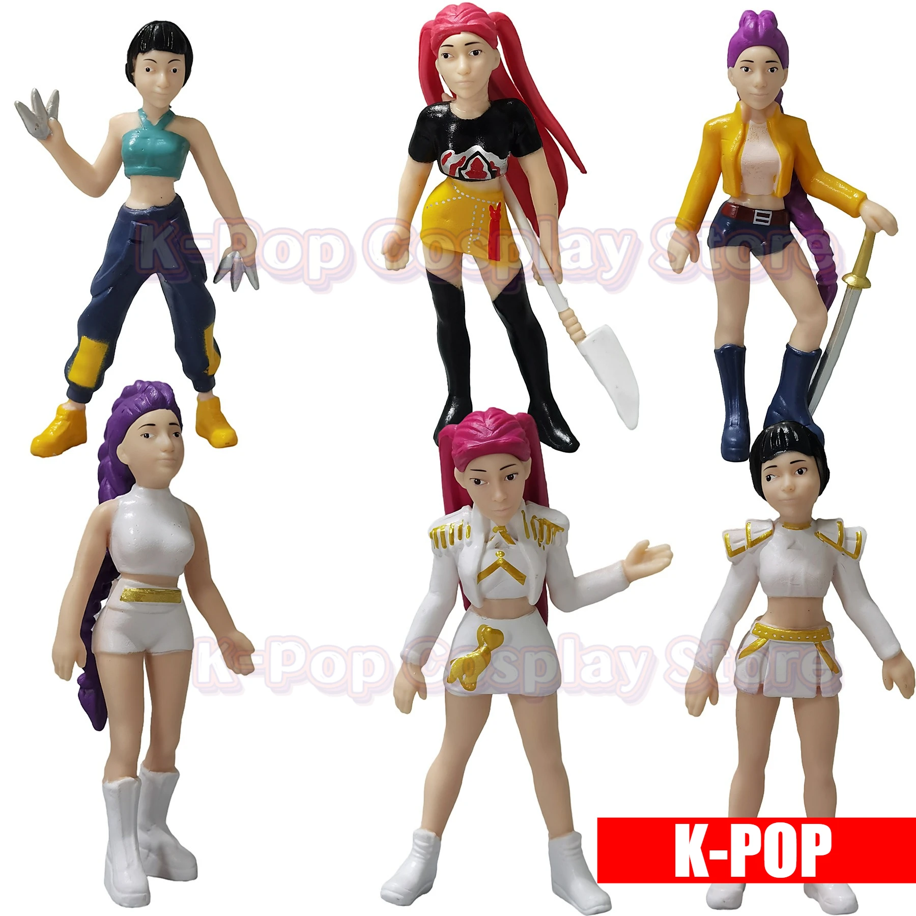 Anime Kpop Demon Hunters Figura Modello Giocattolo Cartoon Periferiche da gioco Collezione di decorazioni da scrivania Figure Modello giocattolo per regalo per bambini