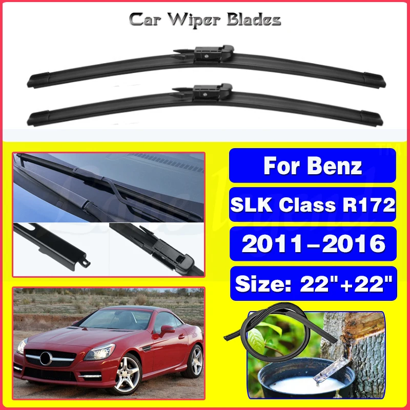 Car Wiper Blade Front Windscreen Windshield Wipers Blades Auto Accessories For Mercedes Benz SLK Class R172 2011-2016 22